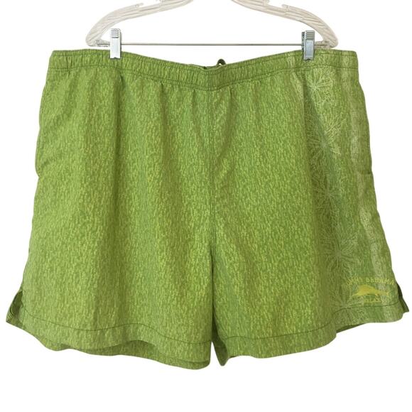 Tommy Bahama Relax Green & Yellow XXL Swim Trunks Shorts Mesh Lining Pull On - Picture 1 of 6